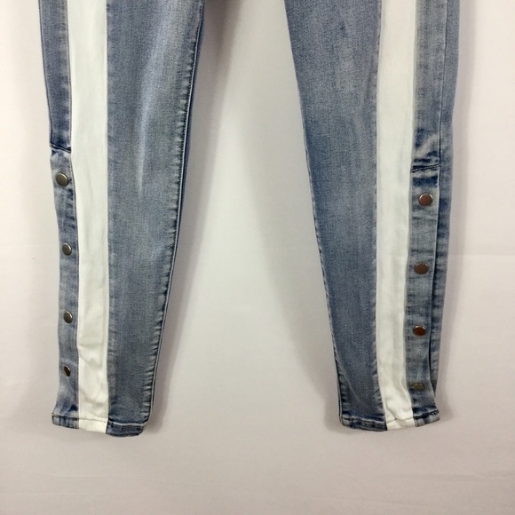 Hayden Los Angeles Stretch Snap Button Skinny Denim Jeans Size S - Picture 10 of 16